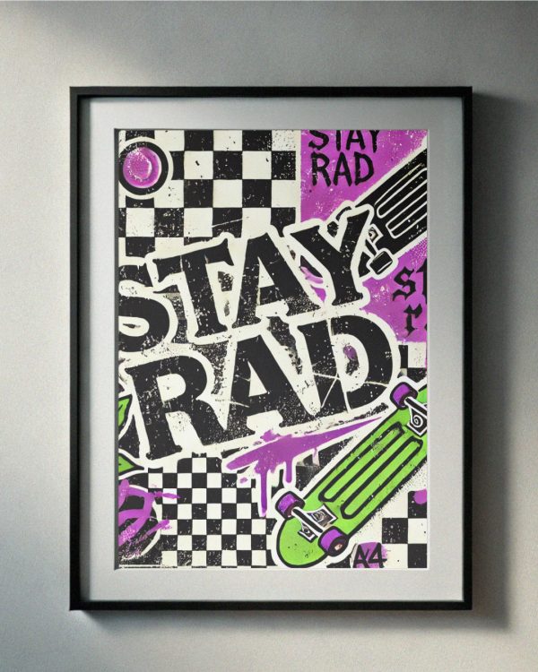 Stay Rad Retro Print