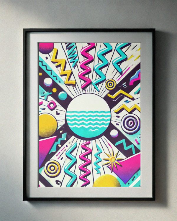 90’s Memphis Style Abstract Printable Art