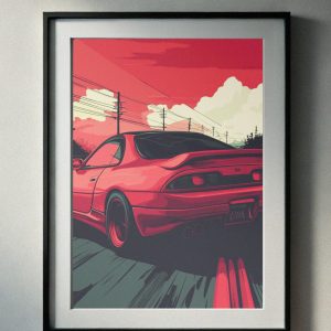 90’s JDM Sports Car Retro Printable Art